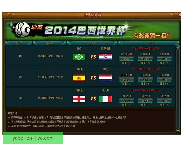 世界杯竞猜游戏网站：畅玩赛事预测、赢取丰厚奖励、享受极致竞猜体验